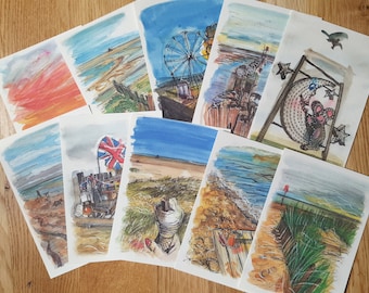 10 postcard-size prints