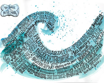 Words of Cleethorpes print