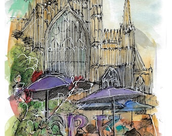 York minster in summer