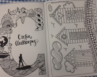 Gy and Clee colouring book