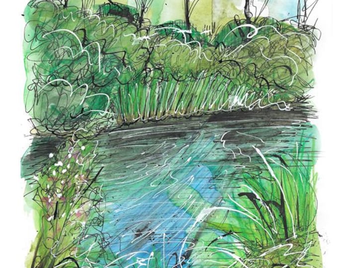 Freshney Valley ponds #2 print