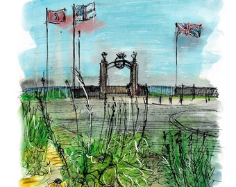 Armed forces memorial gate print