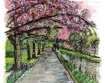 Duke of York Gardens in spring print