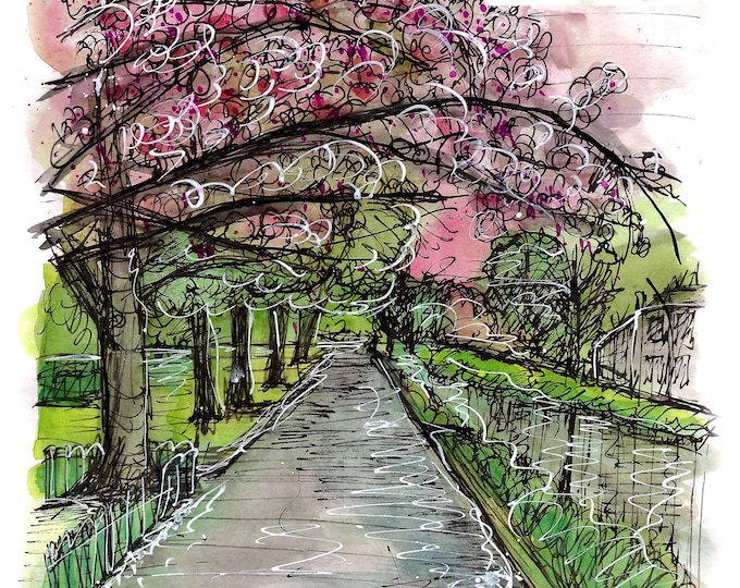 Duke of York Gardens in spring print