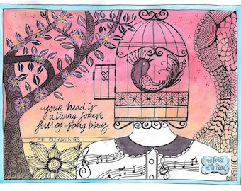 You head is a living forest... print