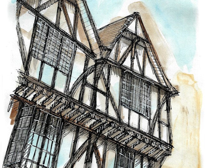 Leigh Pemberton house in Lincoln print