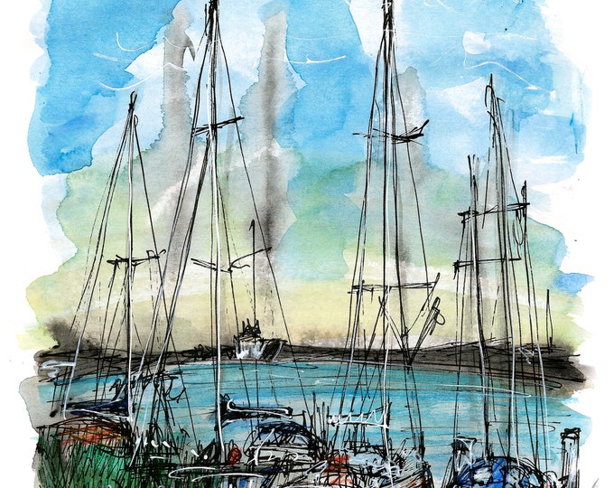 Grimsby yacht club print