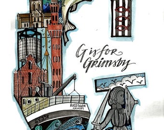 G is for Grimsby print