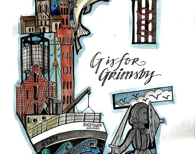 G is for Grimsby print