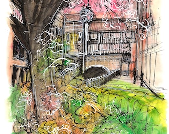 Towards High Bridge in Spring print