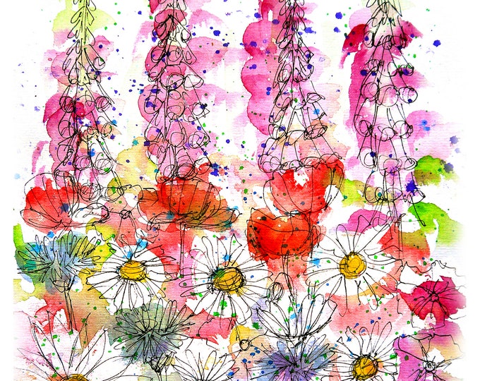 Summer wildflowers print