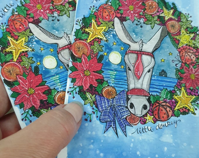 Little Cleethorpes donkey card