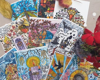 10 wheel of the year mini prints