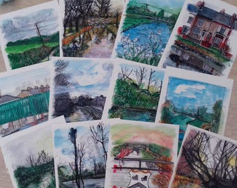 Freshney postcards set of 12