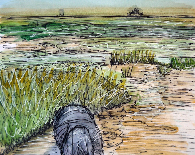 Mudlarking A4 print