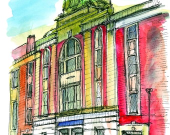 Central Hall in Duncombe St print