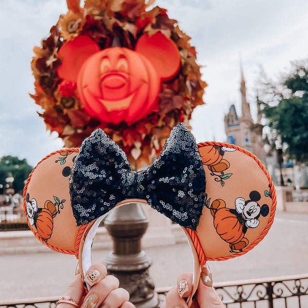 Pumpkin Mickey Halloween Mouse Ears