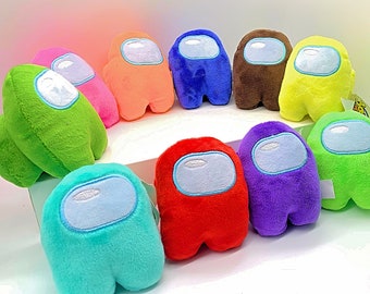 LIANGZAI Among Us Plush,Small Among Us Game Role Plush Toy,Soft Cute Astronaut Stuffed Plush Figures for Gifts Game Fans Black