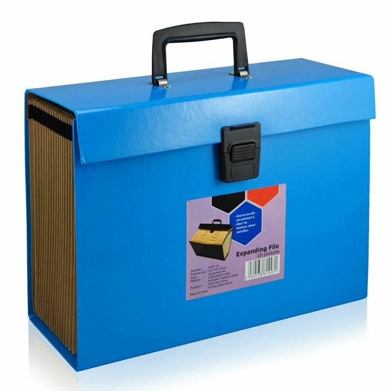 19 Pocket Expanding A4 Box File Organiser Paper Documents Etsy