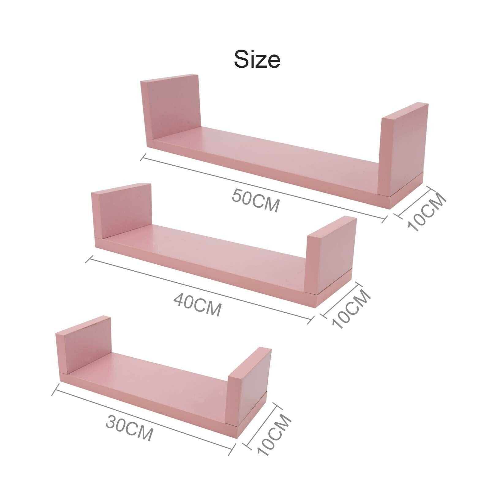 Set of 3 U Shape shelves Floating Wall Shelves Home Decor Etsy