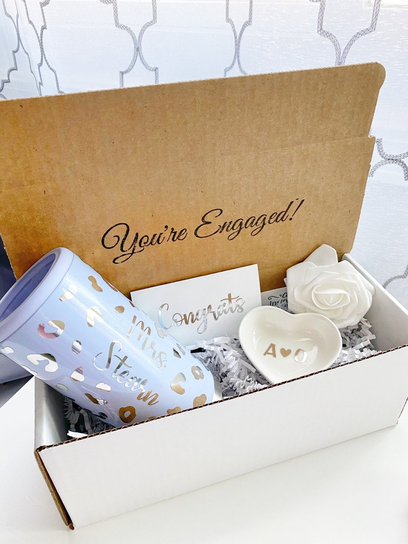 Bridal Shower Gift Box Engagement Gift Engagement Gift Box Etsy