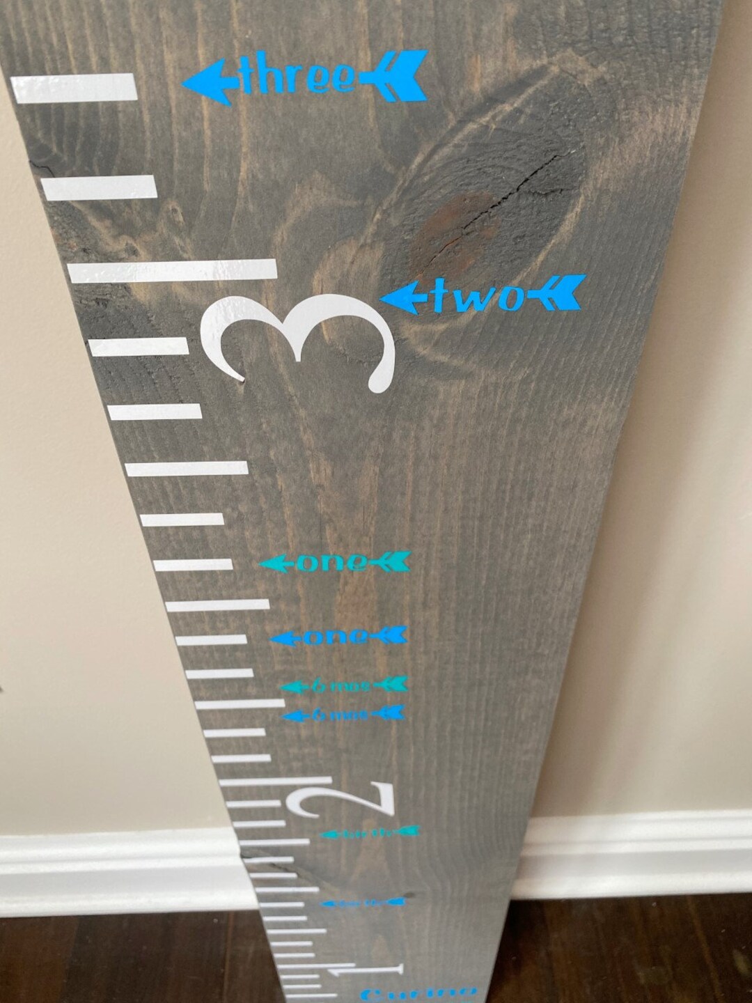 Growth Chart Stickers, Personalized Growth Chart Arrow Stickers, Growth