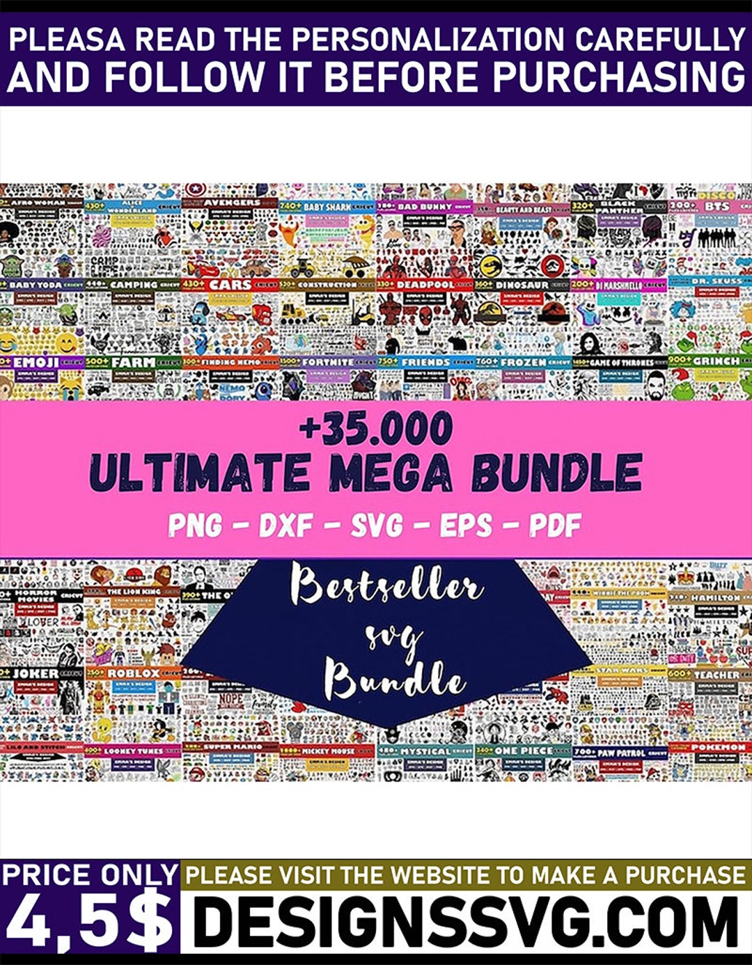 35000 SVG Bundle for Cricut, Svg Files for Cricut, Mega Svg Bundle ...