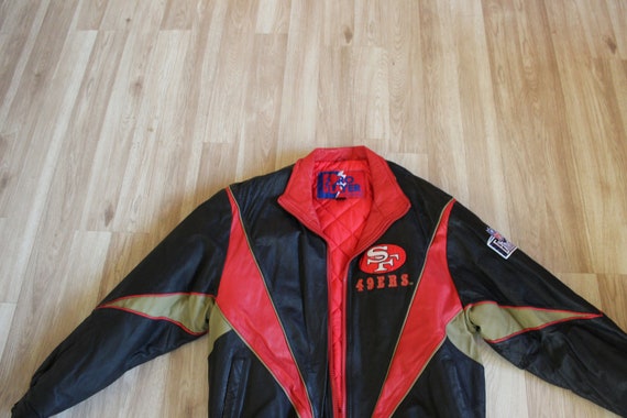 49ers 90s Burgundy Puffy Starter Jacket – Empress Vintage