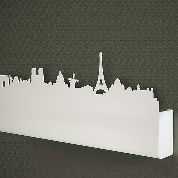 Paris skyline wall-mounted post holder - Postman