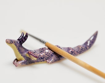 RESERVED Dragon paint brush rest