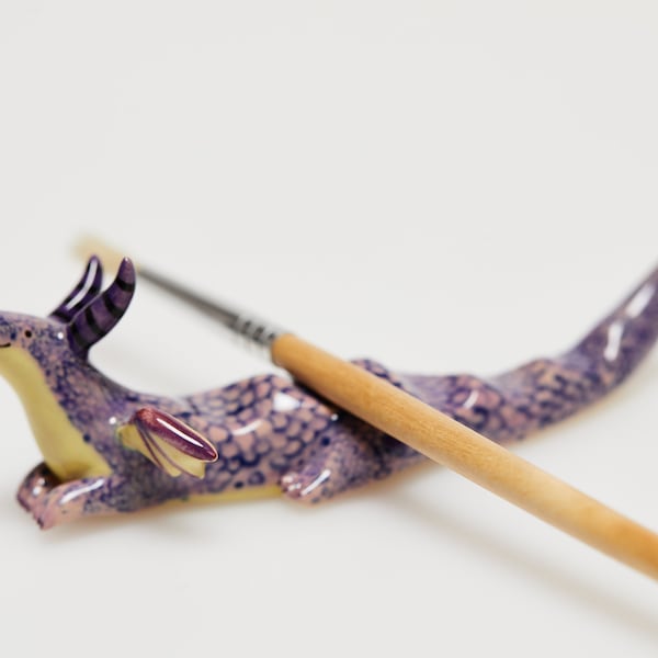 RESERVED Dragon paint brush rest