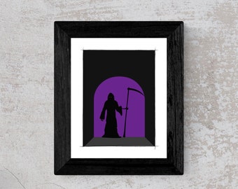 Limited Edition Grim Reaper | Spooky Season Halloween Art | Halloween Prints