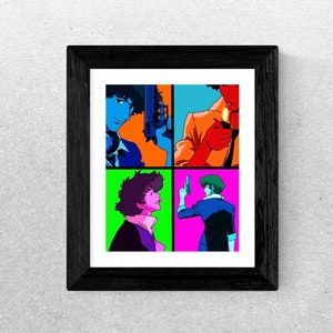 Anime Space Cowboy | Anime Character | Spike Pop Art Print (8x10) | Fan Art