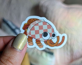 Bugsnax BBQ Bunger Sticker | Burger and Curly Fries | Burger Sticker