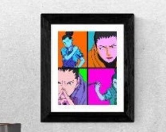 Anime Ninja Pop Art Print (8x10 in) | Art Print | Fan Art