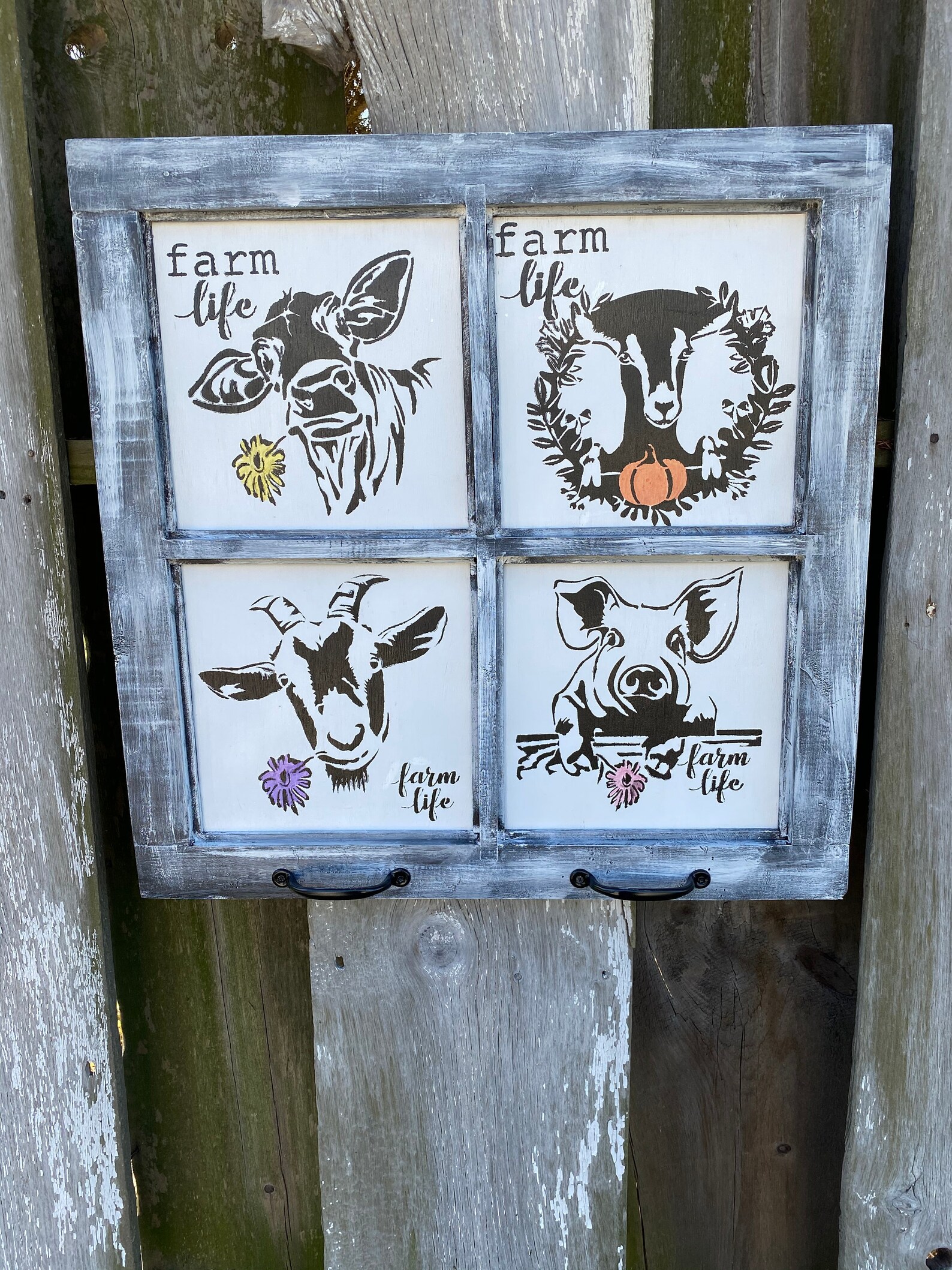 Farmhouse rustic wall decor Etsy