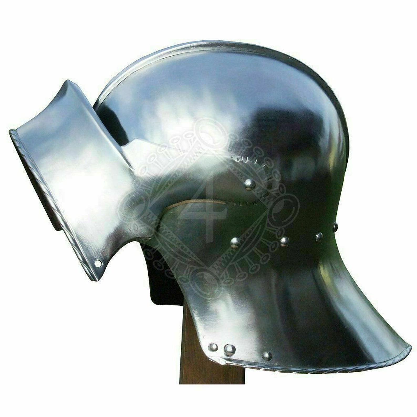 Medieval 18 GA Steel Medieval German Helmet Knight Warrior Etsy