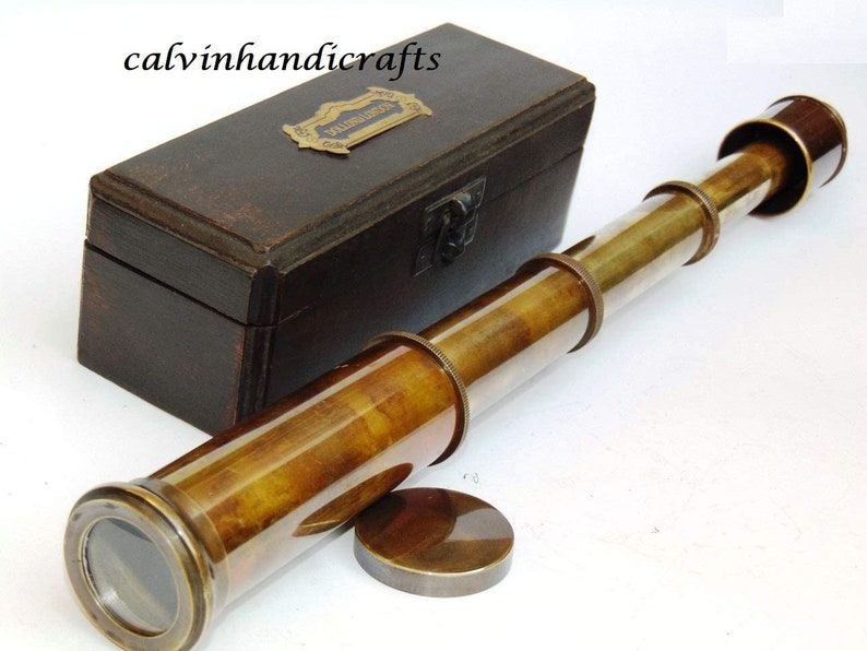 Antique Nautical Brass Telescope Antique Pirate Telescope Etsy Australia