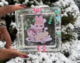 Stoner Powerpuff Girls Ashtray | ashtray | custom ashtray | stoner gifts