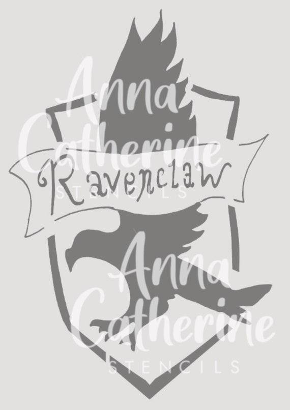 H Potter Ravenclaw Stencil Children's Playroom Bedroom 190 - Etsy