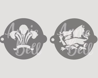 Wales Rugby Six Nations Mini Craft/Face Paint Stencils 190 micron mylar