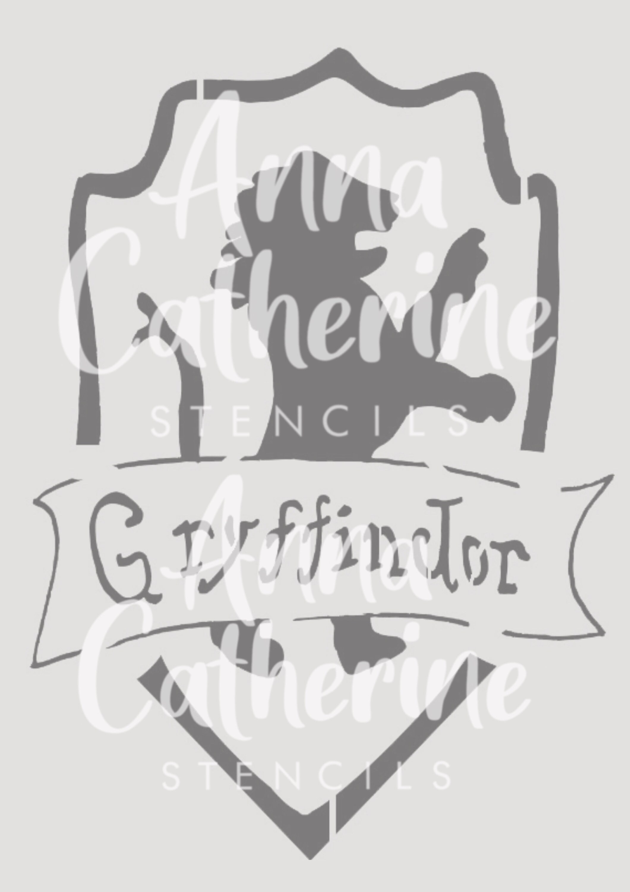 H Potter Stencil Gryffindor 190 Micron Mylar Furniture Wall - Etsy