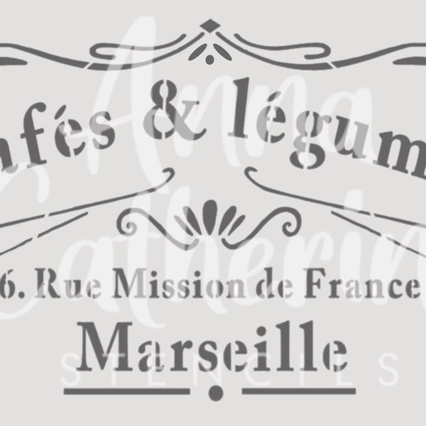 French Cafe Stencils - Etsy