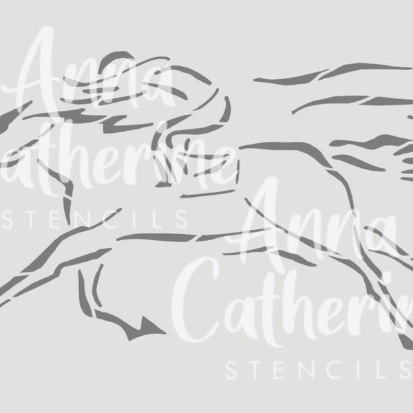 Horse Stencil Etsy