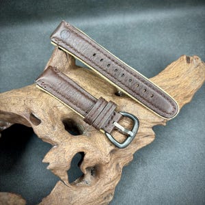 NOS Vintage Brown Timex Expedition 16mm Leather Watch Strap