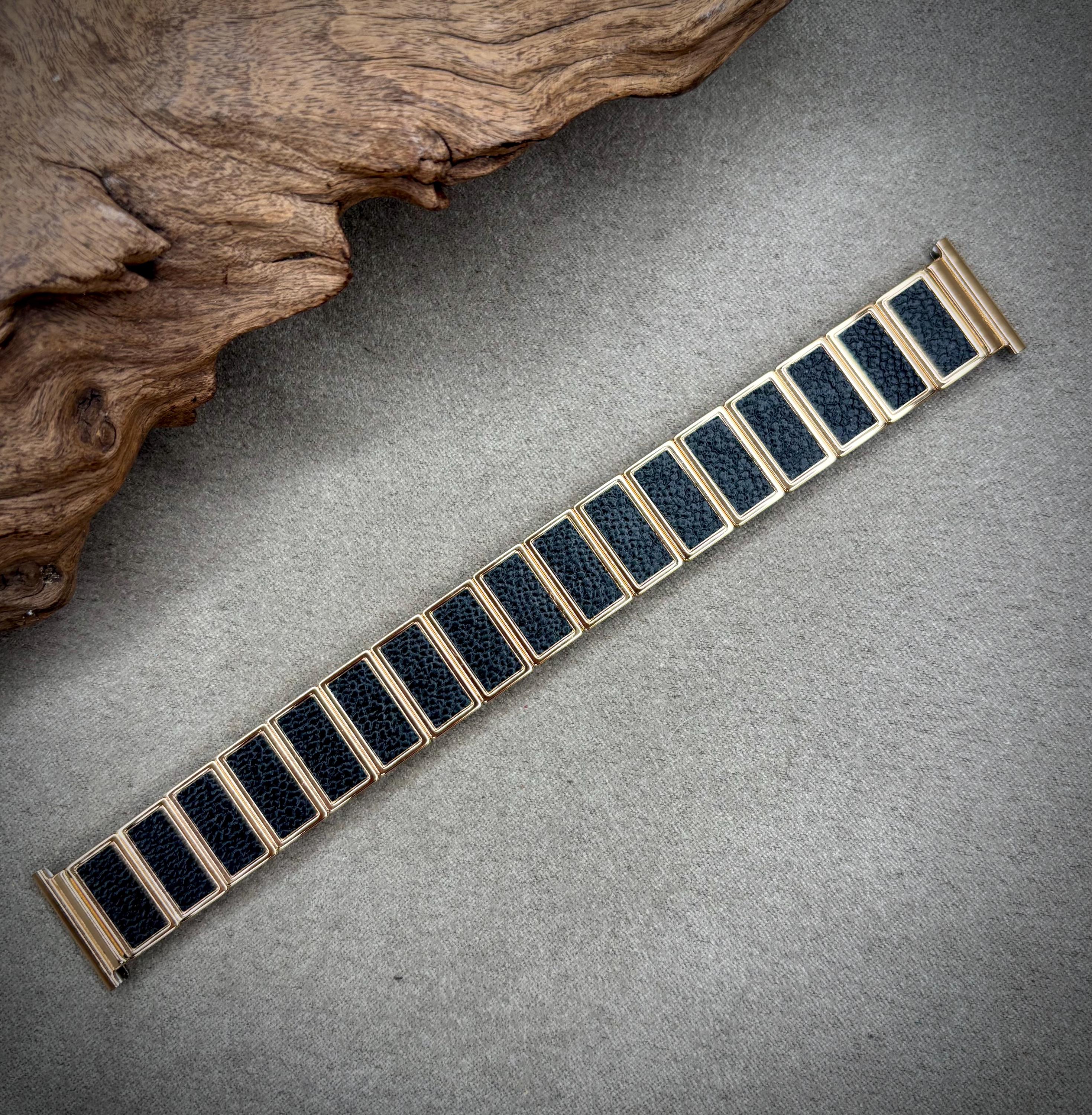 ROWI 22mm Fixoflex 2000 Or Plaqué Bracelet 38 7084 Vintage Nos