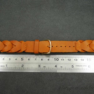 NOS Vintage Brown Timex Adventurer 20mm Leather Watch Strap