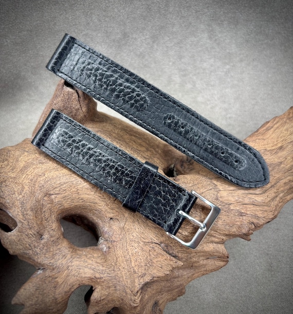 TIMEX BRACELET DE Rechange, Rechange en Cuir Noir Largeur 18mm EUR 15