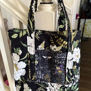 Bolso de mano bicolor hecho a mano/Bolso de mano para mercado de agricultores
