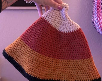 Handmade Crochet Witch Hat | Kitchen/Green Witch Hat | Winter Cosplay | Practical Magic